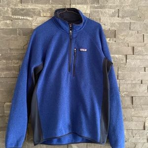 Patagonia performance Better Sweater - Men’s Large Royal and Navy Blue